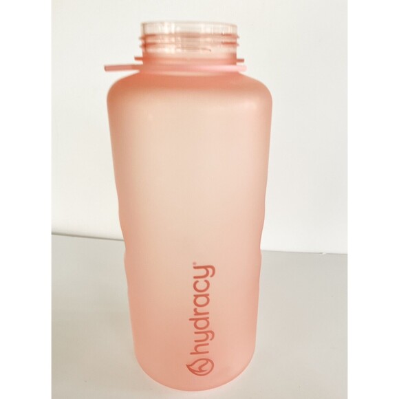 Hydracy Water Bottle with Time Marker -Large BPA Rose Gold 64 oz - Picture 3 of 10